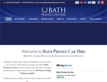 Tablet Screenshot of bathprivatecarhire.com